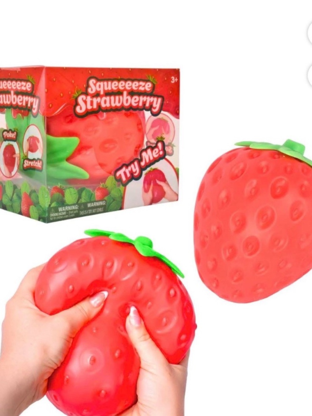 Sunny days Squishy huge strawberry Toy - Red